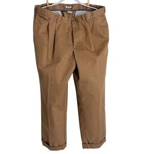 IZOD Pleated Chino Pants 38x29 Tan‎